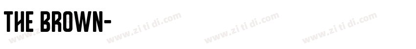 the brown字体转换